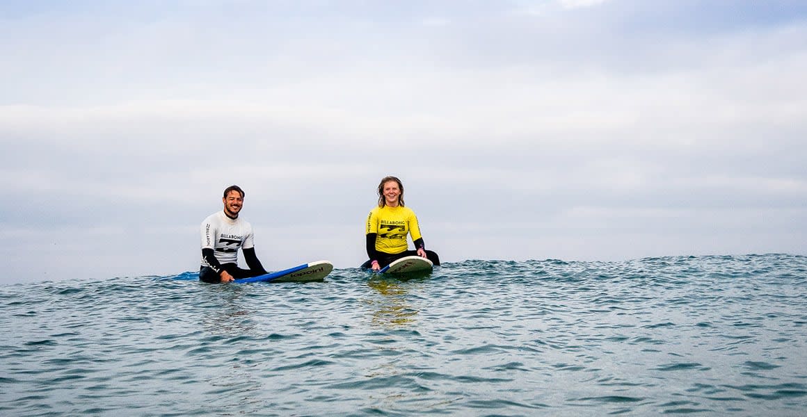 Level 1 surfers in Ericeira