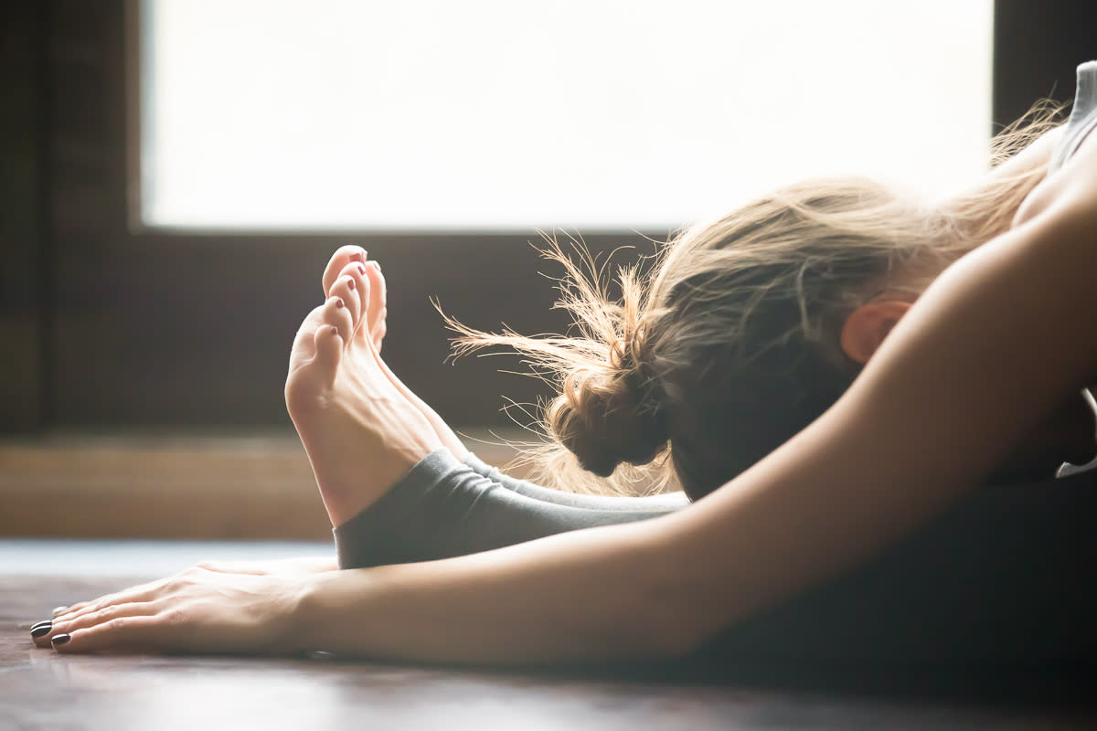 yoga girl in sessoin