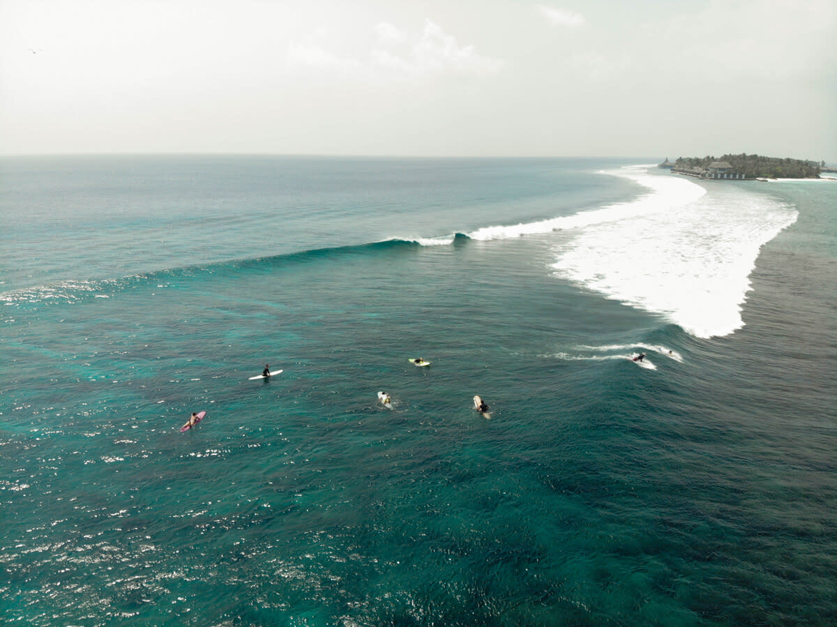 Maldives spot surf lapoint surf camps