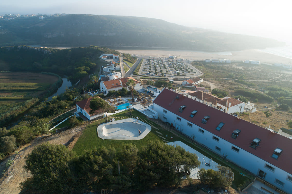 Lapoint Surf camp Ericeira Portugal drone shot 2