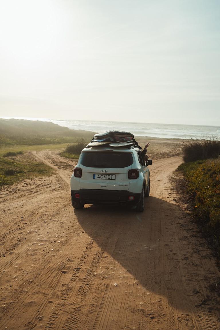 Boards on car in Alentejo-min
