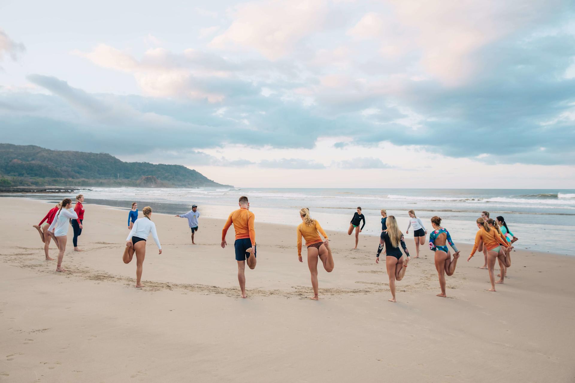 Warm up on the beach