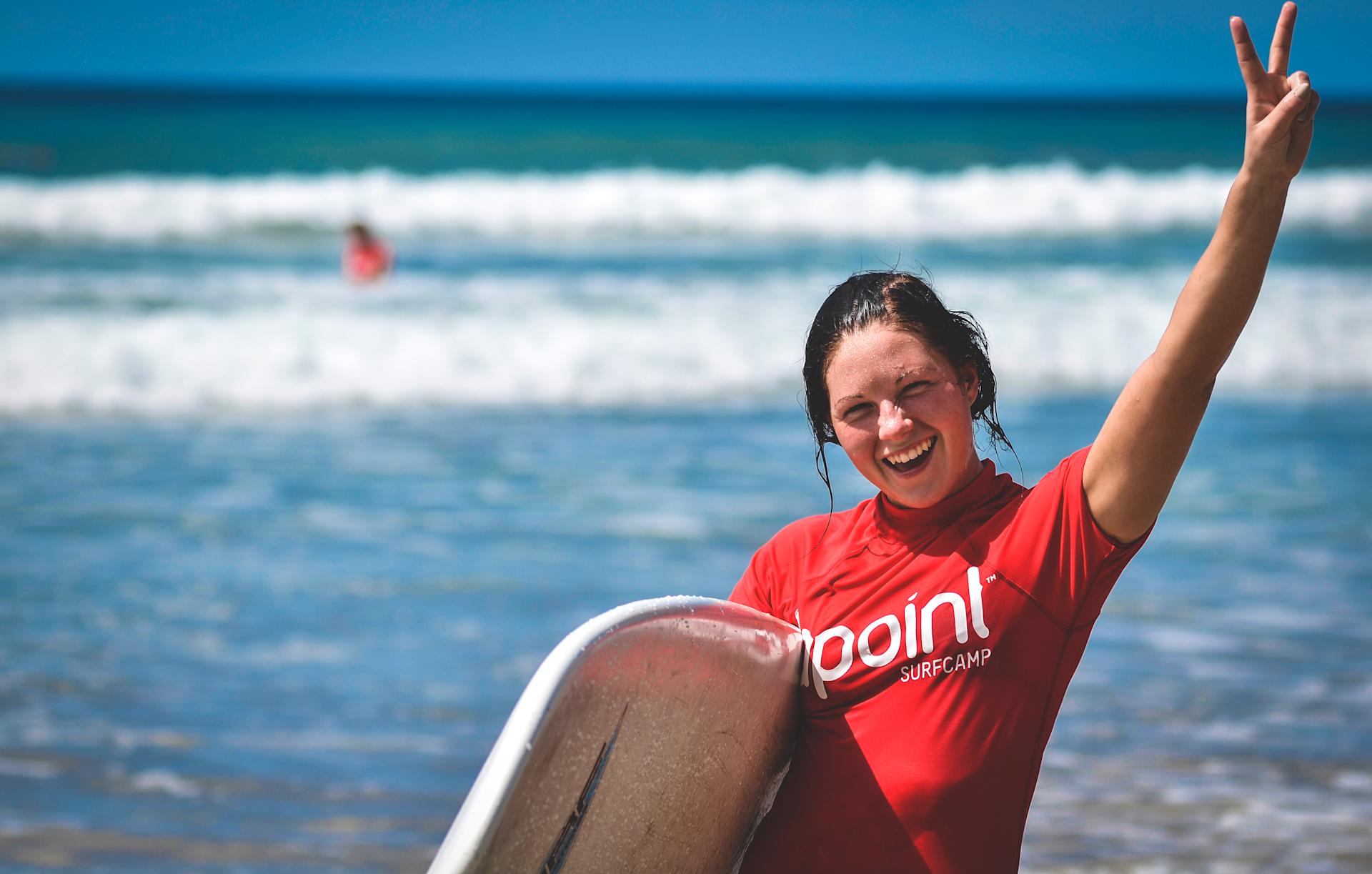 happy surfer girl