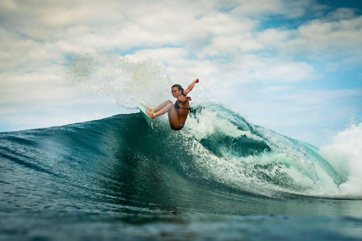 Surfer on wave 3