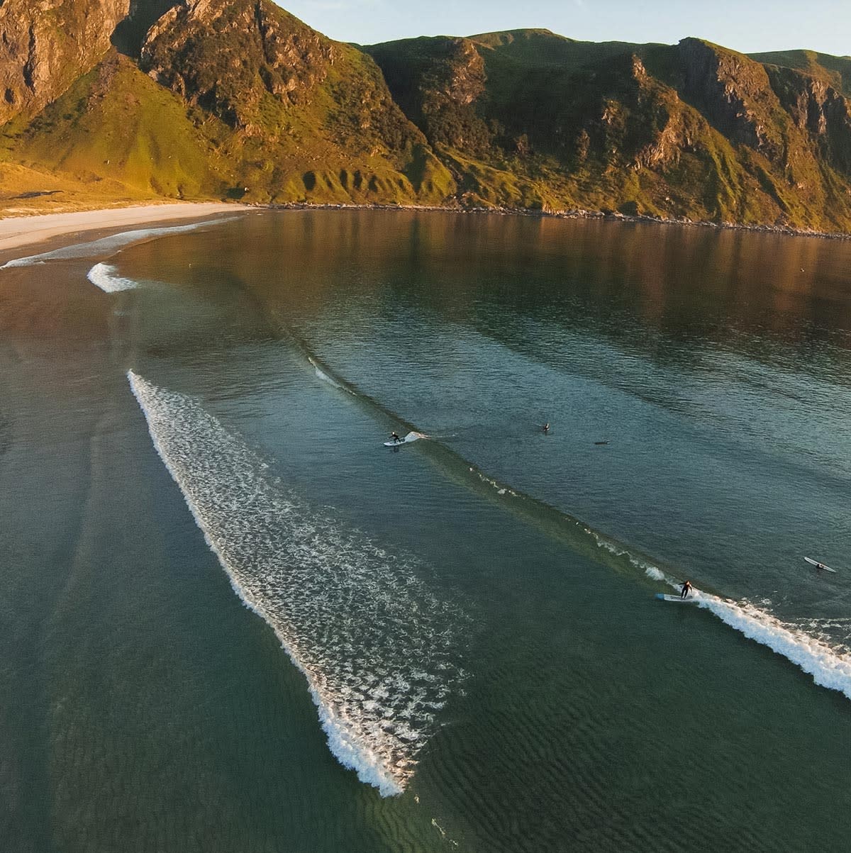 HG6-drone-sufing-in-hoddevik-small-summer-waves-lapoint-surf-camp