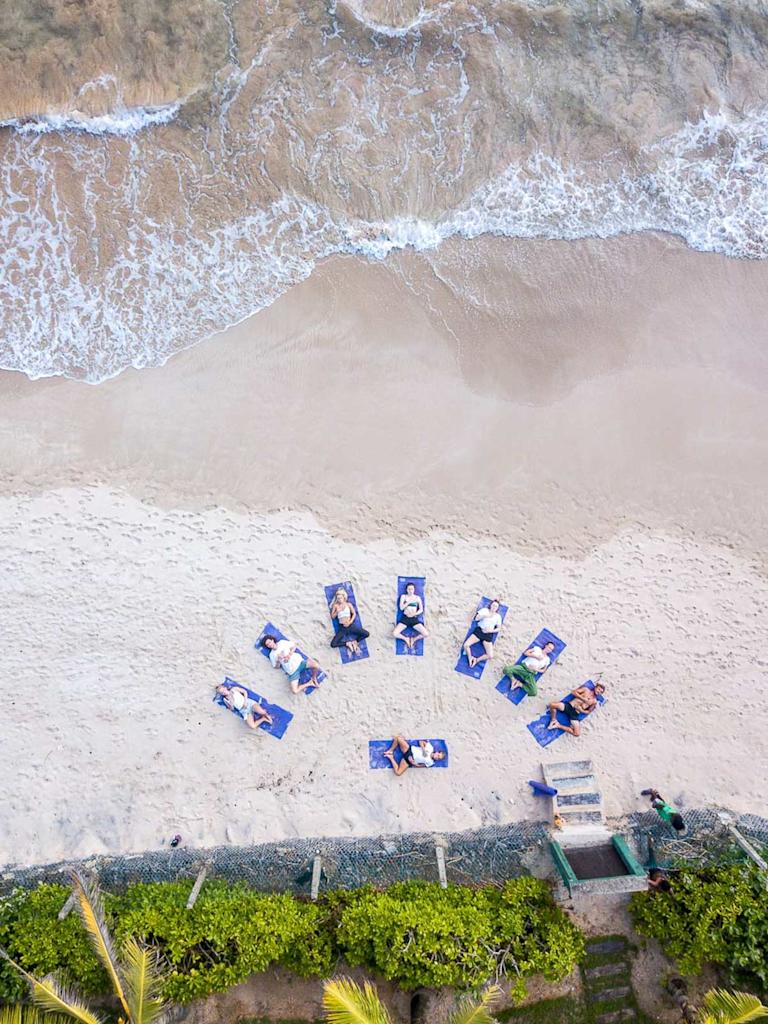 drone-yoga-beach