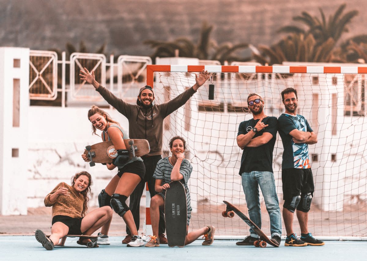 Skater friends in Fuerteventura