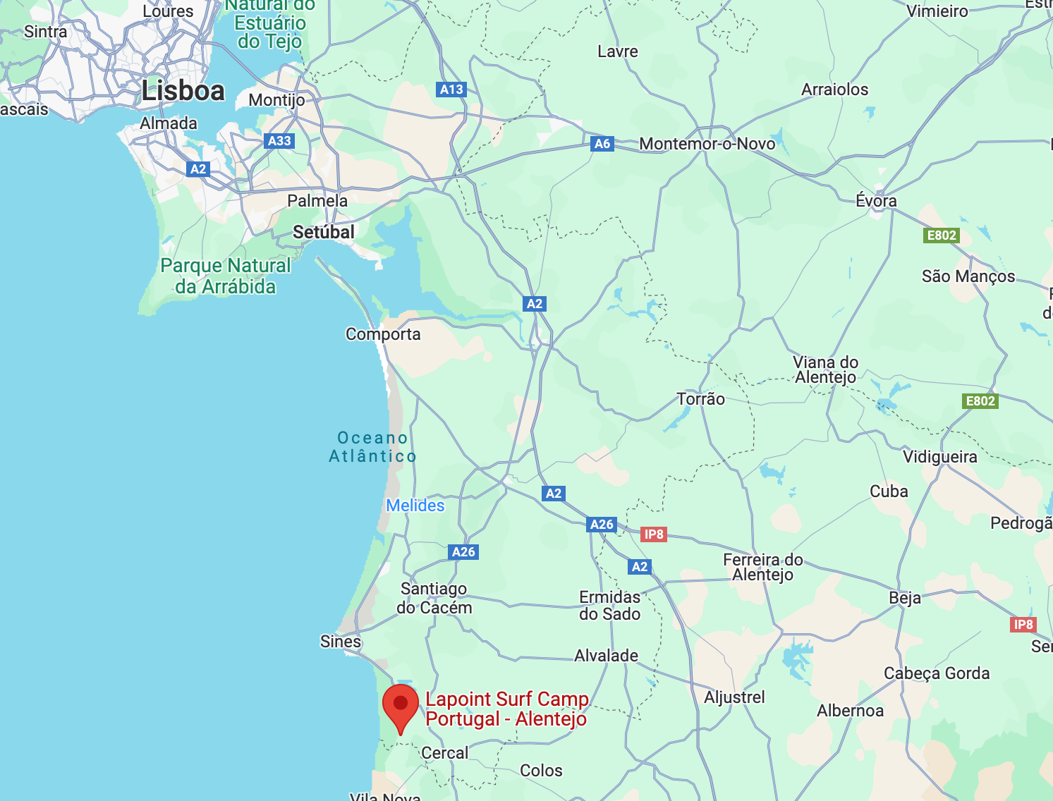 How to get there Alentejo