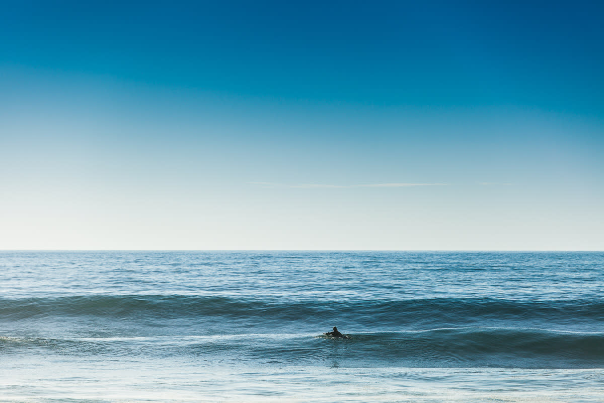 Paddling out
